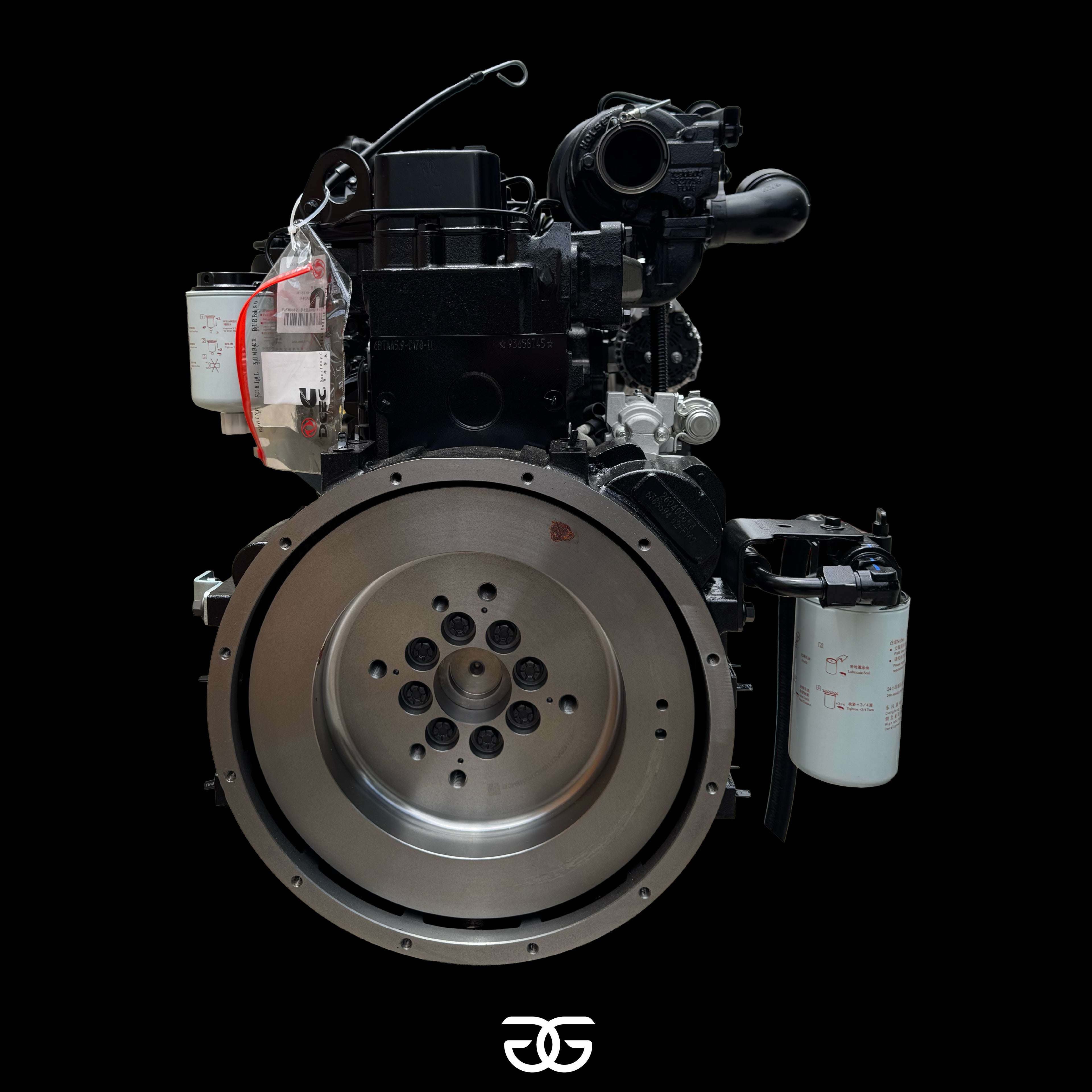Motor Cummins 6BTAA5.9 estacionario para excavadora hyundai, komatsu y doosan