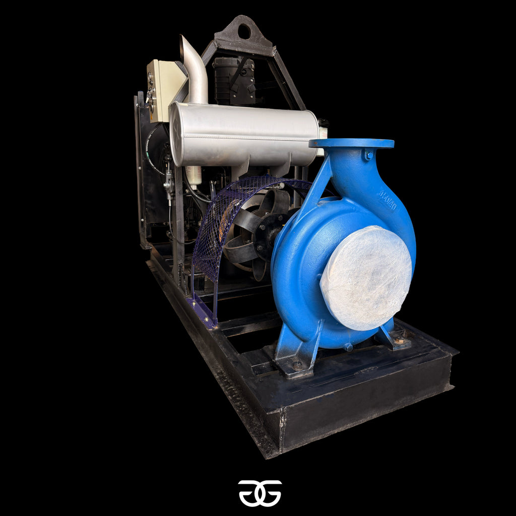Motobomba con motor Cummins 6BT5.9 y bomba de agua 150/40